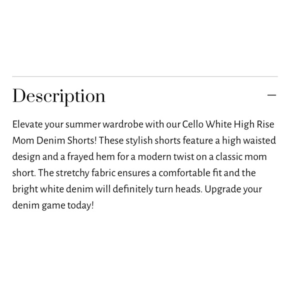 NEW Women's White Cello HighRise Mom Denim Frayed Hem Shorts Large - Picture 6 of 11